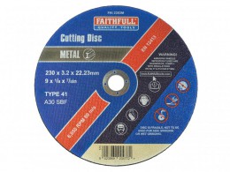 Faithfull Cut Off Wheel 230x3.2x22 Metal £2.89